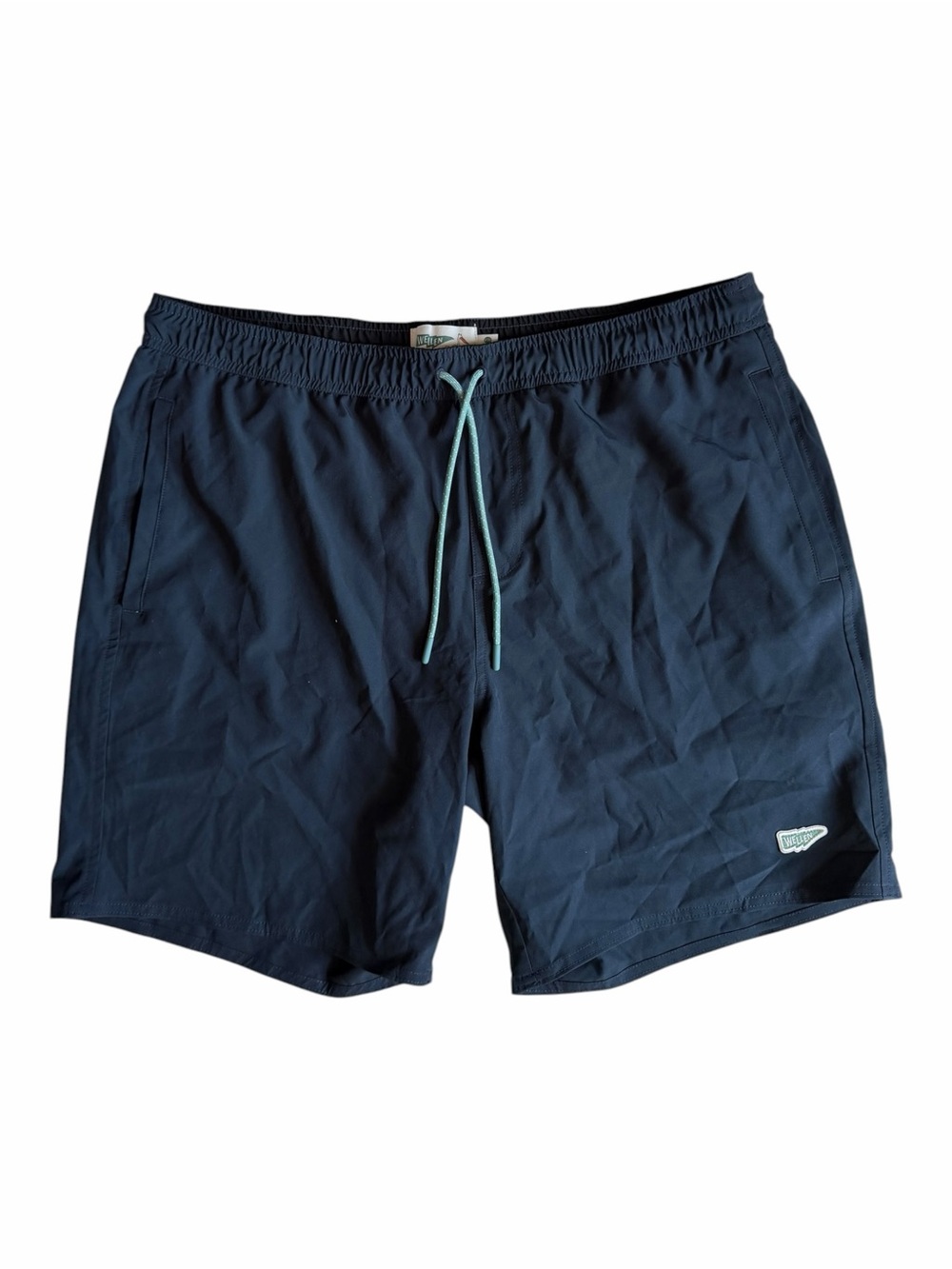 Wellen Performance Lined Swim Trunks Men XXL Navy Blue 7” Board Shorts Beach
